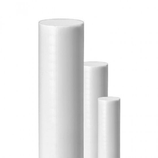 PTFE Teflon Çubuk Beyaz 150 mm